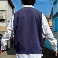 画像21: 「POLO RALPH LAUREN(ポロラルフローレン)」10s 20s XXLサイズ ピマコットン ネイビー ポニー刺繍 ニット ベスト (21)