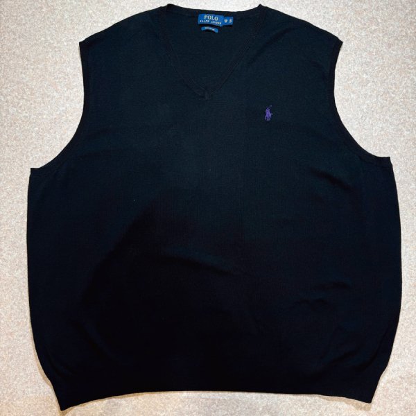 M*.様 RRL Ralph Lauren ダークブルー ベスト M M*.様 RRL Ralph Lauren ダークブルー ベスト M RRL（ベスト）のフリマ