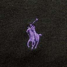 画像7: 「POLO RALPH LAUREN(ポロラルフローレン)」10s 20s 3XB BIGサイズ ピマコットン ブラック ポニー刺繍 ニット ベスト (7)