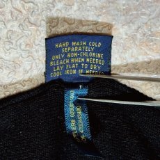 画像9: 「POLO RALPH LAUREN(ポロラルフローレン)」10s 20s 3XB BIGサイズ ピマコットン ブラック ポニー刺繍 ニット ベスト (9)
