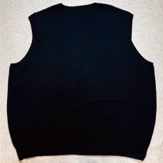 画像10: 「POLO RALPH LAUREN(ポロラルフローレン)」10s 20s 3XB BIGサイズ ピマコットン ブラック ポニー刺繍 ニット ベスト (10)