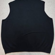 画像14: 「POLO RALPH LAUREN(ポロラルフローレン)」10s 20s 3XB BIGサイズ ピマコットン ブラック ポニー刺繍 ニット ベスト (14)