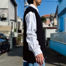 画像18: 「POLO RALPH LAUREN(ポロラルフローレン)」10s 20s 3XB BIGサイズ ピマコットン ブラック ポニー刺繍 ニット ベスト (18)