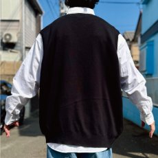 画像20: 「POLO RALPH LAUREN(ポロラルフローレン)」10s 20s 3XB BIGサイズ ピマコットン ブラック ポニー刺繍 ニット ベスト (20)