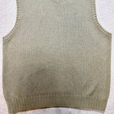 画像13: 「Polo by Ralph Lauren (ポロラルフローレン)」90s 00s 10s XLサイズ コットン グレージュ ポニー刺繍 ローゲージ ニット ベスト (13)
