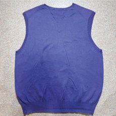 画像9: 「Polo by Ralph Lauren (ポロラルフローレン)」90s 00s 10s Lサイズ ピマコットン パープル ポニー刺繍 ニット ベスト (9)