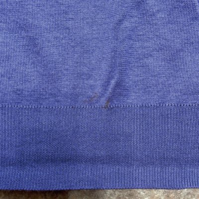 画像2: 「Polo by Ralph Lauren (ポロラルフローレン)」90s 00s 10s Lサイズ ピマコットン パープル ポニー刺繍 ニット ベスト