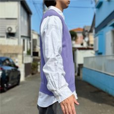 画像18: 「Polo by Ralph Lauren (ポロラルフローレン)」90s 00s 10s Lサイズ ピマコットン パープル ポニー刺繍 ニット ベスト (18)