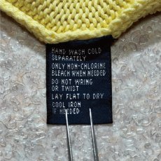 画像8: 「Polo by Ralph Lauren (ポロラルフローレン)」90s 00s 10s Mサイズ コットン イエロー ポニー刺繍 ローゲージ ニット ベスト (8)