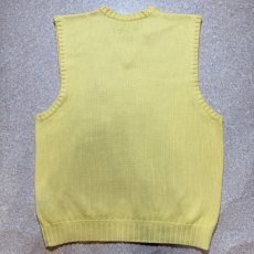 画像9: 「Polo by Ralph Lauren (ポロラルフローレン)」90s 00s 10s Mサイズ コットン イエロー ポニー刺繍 ローゲージ ニット ベスト (9)