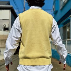 画像20: 「Polo by Ralph Lauren (ポロラルフローレン)」90s 00s 10s Mサイズ コットン イエロー ポニー刺繍 ローゲージ ニット ベスト (20)