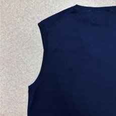 画像10: 「Polo by Ralph Lauren (ポロラルフローレン)」90s 00s 10s Sサイズ ピマコットン ネイビー ポニー刺繍 ニット ベスト (10)