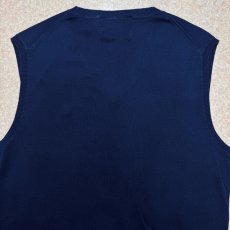 画像11: 「Polo by Ralph Lauren (ポロラルフローレン)」90s 00s 10s Sサイズ ピマコットン ネイビー ポニー刺繍 ニット ベスト (11)