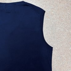 画像12: 「Polo by Ralph Lauren (ポロラルフローレン)」90s 00s 10s Sサイズ ピマコットン ネイビー ポニー刺繍 ニット ベスト (12)