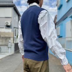 画像18: 「Polo by Ralph Lauren (ポロラルフローレン)」90s 00s 10s Sサイズ ピマコットン ネイビー ポニー刺繍 ニット ベスト (18)