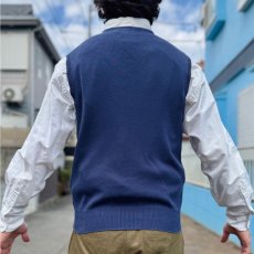 画像19: 「Polo by Ralph Lauren (ポロラルフローレン)」90s 00s 10s Sサイズ ピマコットン ネイビー ポニー刺繍 ニット ベスト (19)