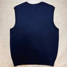 画像9: 「Polo by Ralph Lauren (ポロラルフローレン)」90s 00s 10s Lサイズ ピマコットン ネイビー ポニー刺繍 ニット ベスト (9)