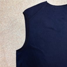 画像10: 「Polo by Ralph Lauren (ポロラルフローレン)」90s 00s 10s Lサイズ ピマコットン ネイビー ポニー刺繍 ニット ベスト (10)