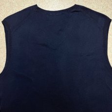 画像11: 「Polo by Ralph Lauren (ポロラルフローレン)」90s 00s 10s Lサイズ ピマコットン ネイビー ポニー刺繍 ニット ベスト (11)
