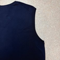 画像12: 「Polo by Ralph Lauren (ポロラルフローレン)」90s 00s 10s Lサイズ ピマコットン ネイビー ポニー刺繍 ニット ベスト (12)