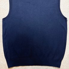画像13: 「Polo by Ralph Lauren (ポロラルフローレン)」90s 00s 10s Lサイズ ピマコットン ネイビー ポニー刺繍 ニット ベスト (13)