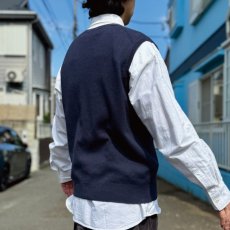 画像18: 「Polo by Ralph Lauren (ポロラルフローレン)」90s 00s 10s Lサイズ ピマコットン ネイビー ポニー刺繍 ニット ベスト (18)