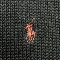 画像7: 「Polo by Ralph Lauren (ポロラルフローレン)」90s 00s 10s Lサイズ コットン ネイビー ポニー刺繍 ローゲージ ニット ベスト (7)