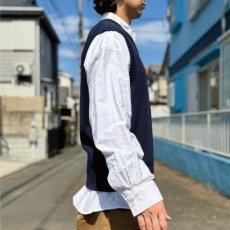 画像17: 「Polo by Ralph Lauren (ポロラルフローレン)」90s 00s 10s Lサイズ コットン ネイビー ポニー刺繍 ローゲージ ニット ベスト (17)
