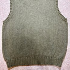 画像13: 「Polo by Ralph Lauren (ポロラルフローレン)」90s 00s 10s Lサイズ コットン オリーブ ポニー刺繍 ローゲージ ニット ベスト (13)