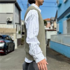 画像17: 「Polo by Ralph Lauren (ポロラルフローレン)」90s 00s 10s Lサイズ コットン オリーブ ポニー刺繍 ローゲージ ニット ベスト (17)