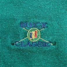 画像8: 「Polo by Ralph Lauren (ポロラルフローレン)」90s 00s 10s Lサイズ コットン グリーン ゴルフ エンブレム刺繍 ニット ベスト (8)