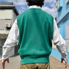 画像20: 「Polo by Ralph Lauren (ポロラルフローレン)」90s 00s 10s Lサイズ コットン グリーン ゴルフ エンブレム刺繍 ニット ベスト (20)