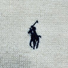 画像7: 「POLO GOLF RALPH LAUREN(ポロゴルフラルフローレン)」80s 90s XXLサイズ コットン オフホワイト ポニー刺繍 ニット ベスト (7)
