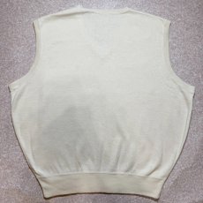 画像9: 「POLO GOLF RALPH LAUREN(ポロゴルフラルフローレン)」80s 90s XXLサイズ コットン オフホワイト ポニー刺繍 ニット ベスト (9)