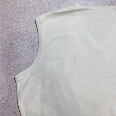 画像10: 「POLO GOLF RALPH LAUREN(ポロゴルフラルフローレン)」80s 90s XXLサイズ コットン オフホワイト ポニー刺繍 ニット ベスト (10)