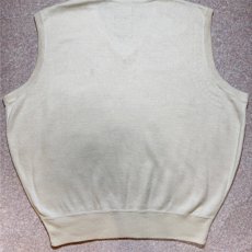 画像13: 「POLO GOLF RALPH LAUREN(ポロゴルフラルフローレン)」80s 90s XXLサイズ コットン オフホワイト ポニー刺繍 ニット ベスト (13)