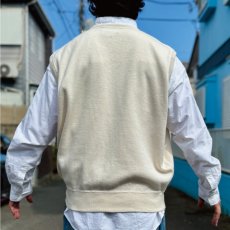 画像20: 「POLO GOLF RALPH LAUREN(ポロゴルフラルフローレン)」80s 90s XXLサイズ コットン オフホワイト ポニー刺繍 ニット ベスト (20)