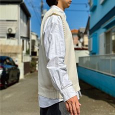 画像18: 「Polo by Ralph Lauren (ポロラルフローレン)」90s 00s 10s XLサイズ コットン オフホワイト ポニー刺繍 ローゲージ ニット ベスト (18)