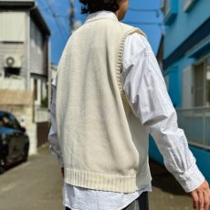 画像19: 「Polo by Ralph Lauren (ポロラルフローレン)」90s 00s 10s XLサイズ コットン オフホワイト ポニー刺繍 ローゲージ ニット ベスト (19)
