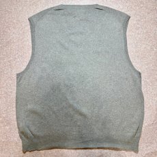 画像9: 「Polo by Ralph Lauren (ポロラルフローレン)」90s 00s 10s XLサイズ ピマコットン ライトグレー ポニー刺繍 ニット ベスト (9)
