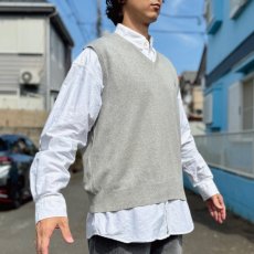 画像16: 「Polo by Ralph Lauren (ポロラルフローレン)」90s 00s 10s XLサイズ ピマコットン ライトグレー ポニー刺繍 ニット ベスト (16)