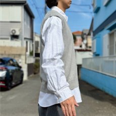 画像17: 「Polo by Ralph Lauren (ポロラルフローレン)」90s 00s 10s XLサイズ ピマコットン ライトグレー ポニー刺繍 ニット ベスト (17)