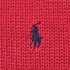 画像7: 「Polo by Ralph Lauren (ポロラルフローレン)」90s 00s 10s XLサイズ コットン レッド ポニー刺繍 ローゲージ ニット ベスト (7)