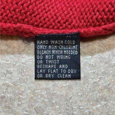 画像8: 「Polo by Ralph Lauren (ポロラルフローレン)」90s 00s 10s XLサイズ コットン レッド ポニー刺繍 ローゲージ ニット ベスト (8)