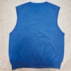 画像10: 「POLO RALPH LAUREN(ポロラルフローレン)」10s 20s Lサイズ ピマコットン ロイヤルブルー ポニー刺繍 ニット ベスト (10)