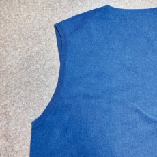 画像11: 「POLO RALPH LAUREN(ポロラルフローレン)」10s 20s Lサイズ ピマコットン ロイヤルブルー ポニー刺繍 ニット ベスト (11)