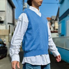 画像18: 「POLO RALPH LAUREN(ポロラルフローレン)」10s 20s Lサイズ ピマコットン ロイヤルブルー ポニー刺繍 ニット ベスト (18)
