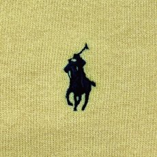 画像7: 「Polo by Ralph Lauren (ポロラルフローレン)」90s 00s 10s XLサイズ ピマコットン イエロー ポニー刺繍 ニット ベスト (7)