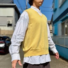 画像16: 「Polo by Ralph Lauren (ポロラルフローレン)」90s 00s 10s XLサイズ ピマコットン イエロー ポニー刺繍 ニット ベスト (16)