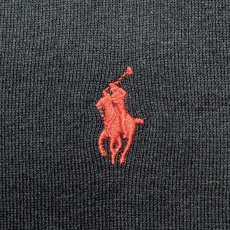 画像7: 「POLO RALPH LAUREN(ポロラルフローレン)」10s 20s LGサイズ ピマコットン ネイビー ポニー刺繍 ニット ベスト (7)